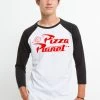 Disney Toy Story Pizza Planet - Longsleeve - White Black