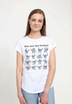 Disney Lilo & Stitch Stitch Moods - T-Shirt Print - White
