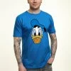 Disney Classic Mickey Big Face Donald- T-Shirt Print - Bright Blue