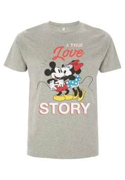 Disney Classic Mickey True Love Story Unisex - T-Shirt Print - Melange Grey -Mode Verkoop 03eb333ba16143afa3a5363183b8454b