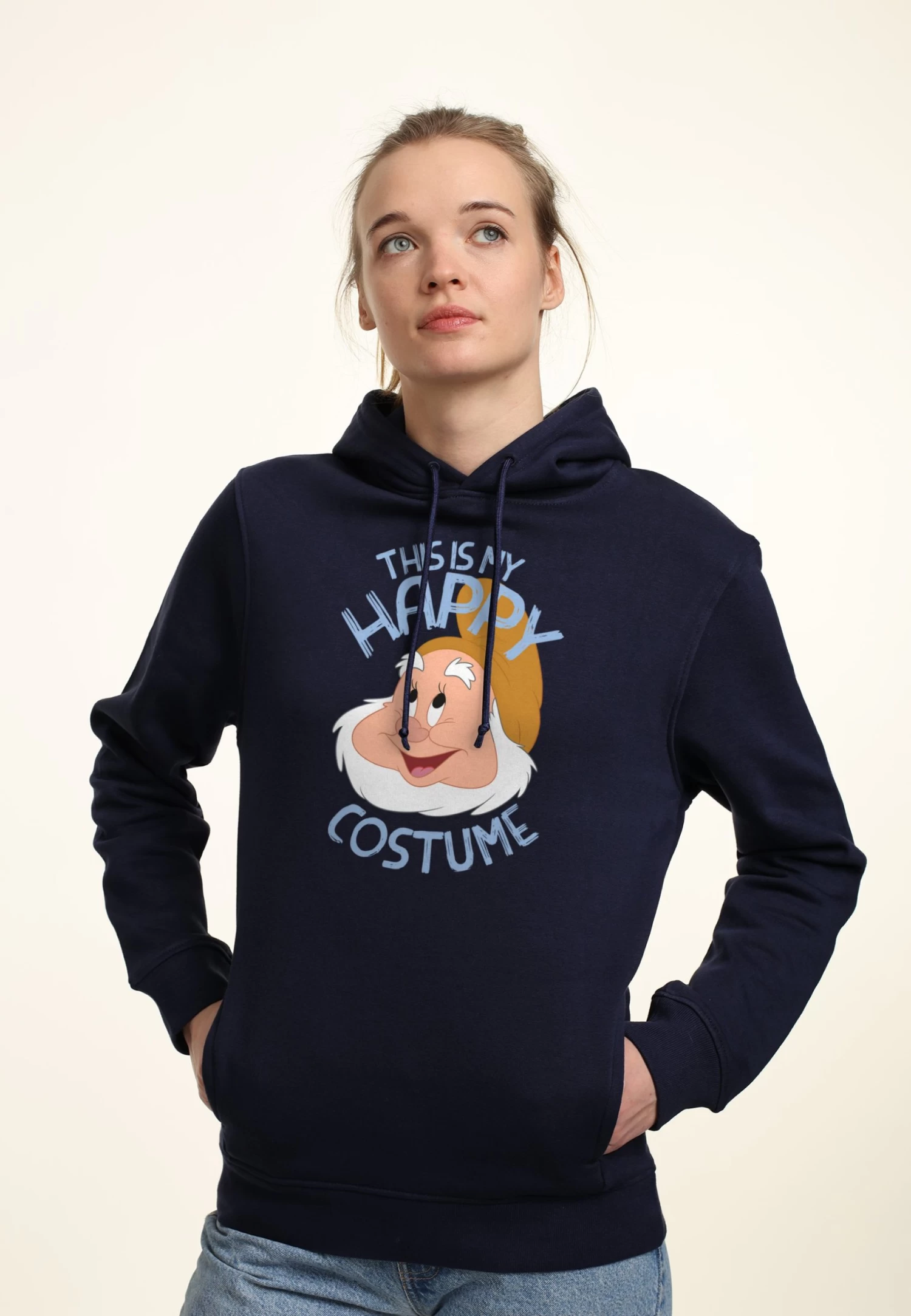 Disney Snow White Happy Costume - Hoodie - Navy Blue 3 Disney Snow White Happy Costume - Hoodie - Navy Blue - Afbeelding 3
