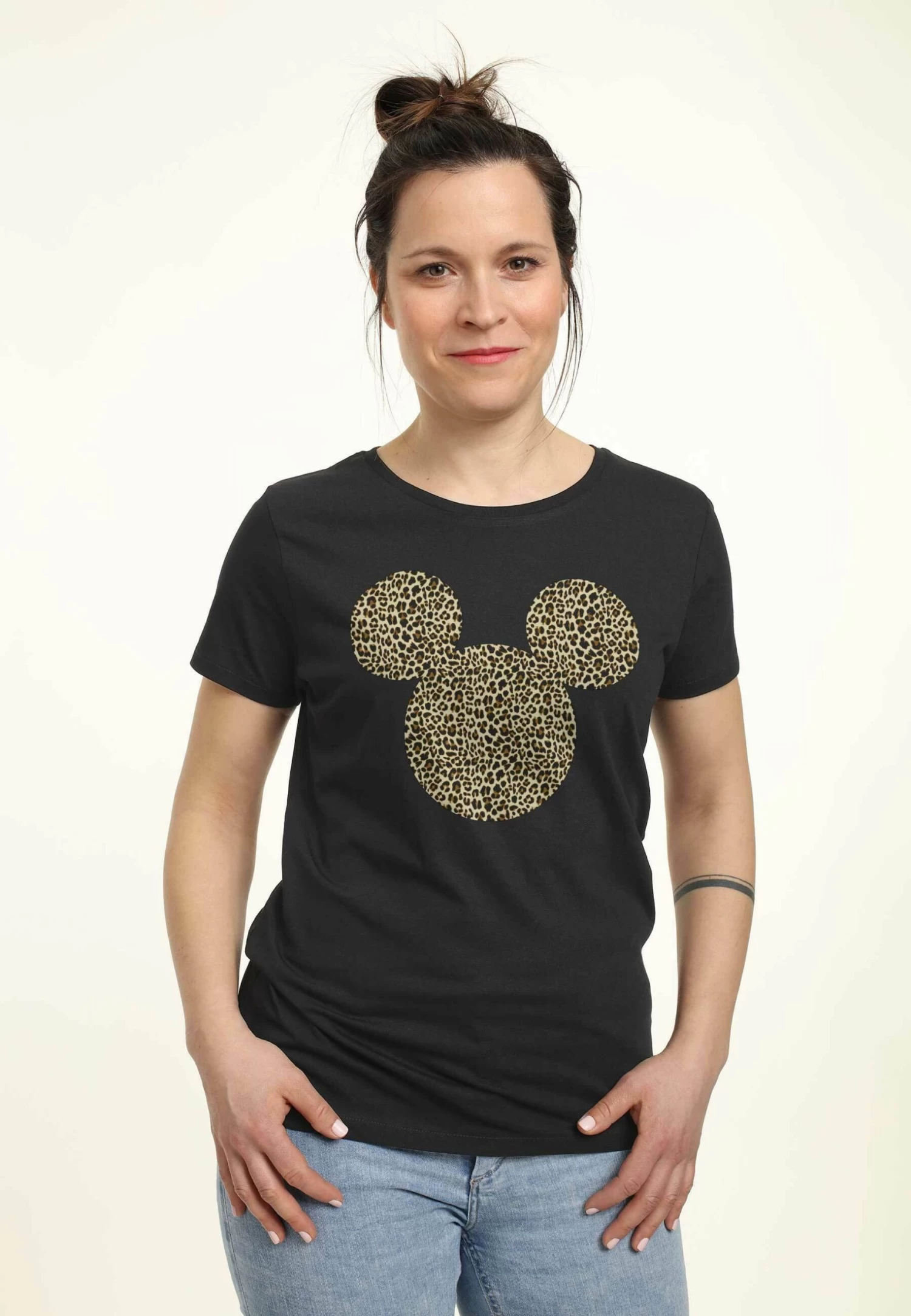 Disney Mickey Classic Animal Ears - T-Shirt Print - Black 1 Disney Mickey Classic Animal Ears - T-Shirt Print - Black
