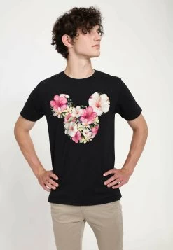 Disney Classic Mickey Tropical Mouse Unisex - T-Shirt Print - Black -Mode Verkoop 073acc7f37324cfe896c39e3c31aa4b1