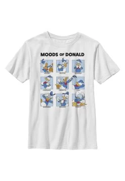 Disney Classic Mickey Donald Moods - T-Shirt Print - White