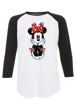 Disney Mickey And Friends Sitting Minnie Sketch - Longsleeve - White/Black -Mode Verkoop 0a74bfb370514f47af82363209c1da63