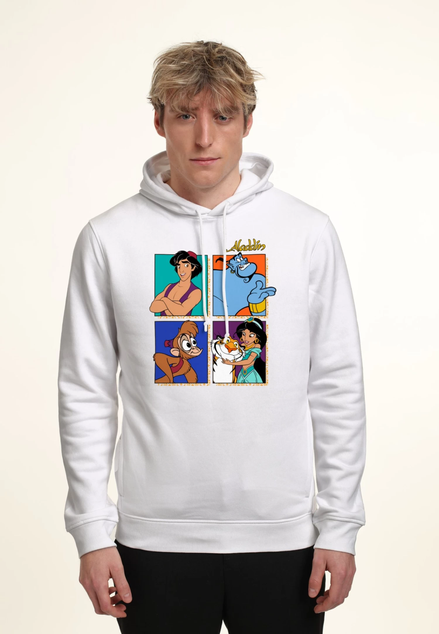Disney Aladdin Aladdin Four - Hoodie - White 4 Disney Aladdin Aladdin Four - Hoodie - White - Afbeelding 4