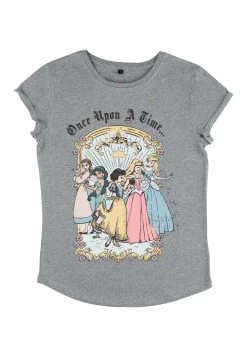 Disney Princesses Vintage Princess Group - T-Shirt Print - Melange Grey -Mode Verkoop 0ca4ae568ed24aa5a34b2e948841be10