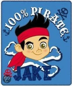 Disney Jake And The Neverland Pirates - Plaid Jake - Fleece - 120 X 140 Cm - Multi