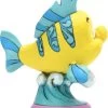 Disney Beeldje - Traditions Collectie - Go Fish - Flounder From The Little Mermaid / Botje Uit De Kleine Zeemeermin