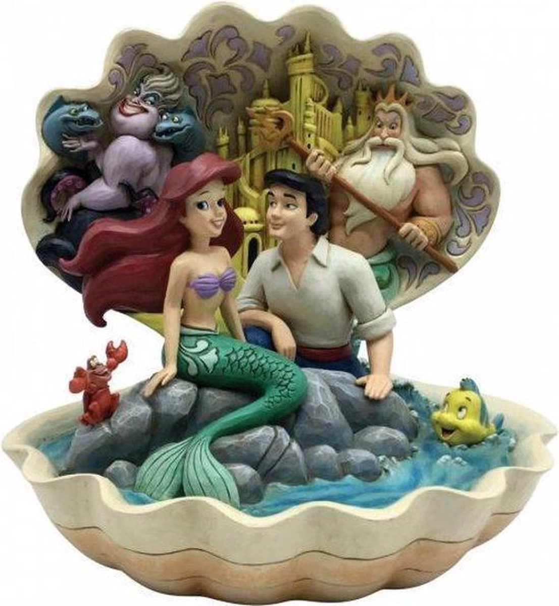 Disney Traditions Seashell Scenario (The Little Mermaid Shell Scene) 1 Disney Traditions Seashell Scenario (The Little Mermaid Shell Scene)