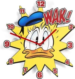Disney Donald Duck - Metalen Wandklok - 30 Cm