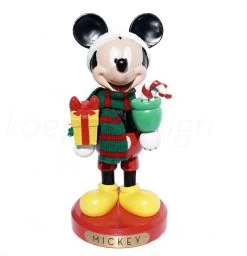 Walt Disney© - Mickey Mouse Cadeau Kerst - Notenkraker - Kurt S Adler + Disney Tinsel Rood