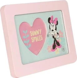 Disney Fotolijstje Minnie Mouse Meisjes 18 Cm Hout Roze/mint