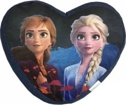 Disney Hartkussen Frozen Ii Junior 35 Cm Polyester Blauw