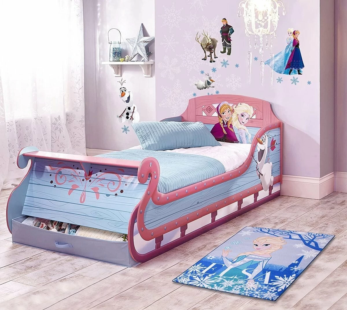 Disney Princess Elsa Frozen Speelkleed - Officieel Gelicentieerd - 95x133 Cm - Blauw - Vloerkleed 1 Disney Princess Elsa Frozen Speelkleed - Officieel Gelicentieerd - 95x133 Cm - Blauw - Vloerkleed