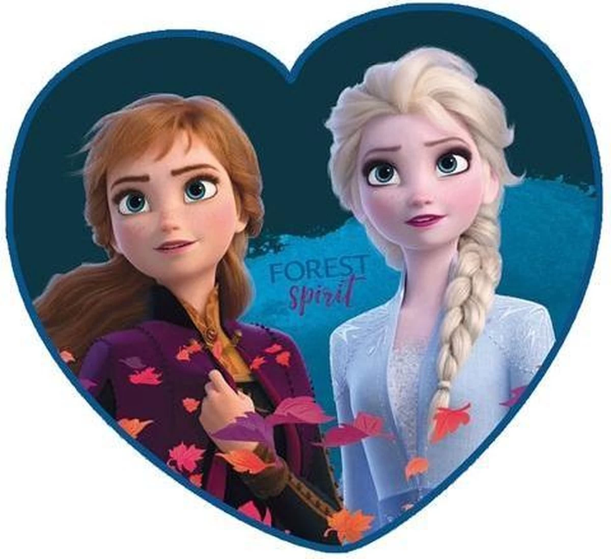 Disney Hartkussen Frozen Ii Junior 35 Cm Polyester Blauw 2 Disney Hartkussen Frozen Ii Junior 35 Cm Polyester Blauw - Afbeelding 2