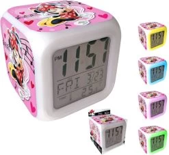 Disney Wekker Minnie Mouse Digitaal Led Meisjes 8 Cm Wit/roze -Mode Verkoop 1200x1105