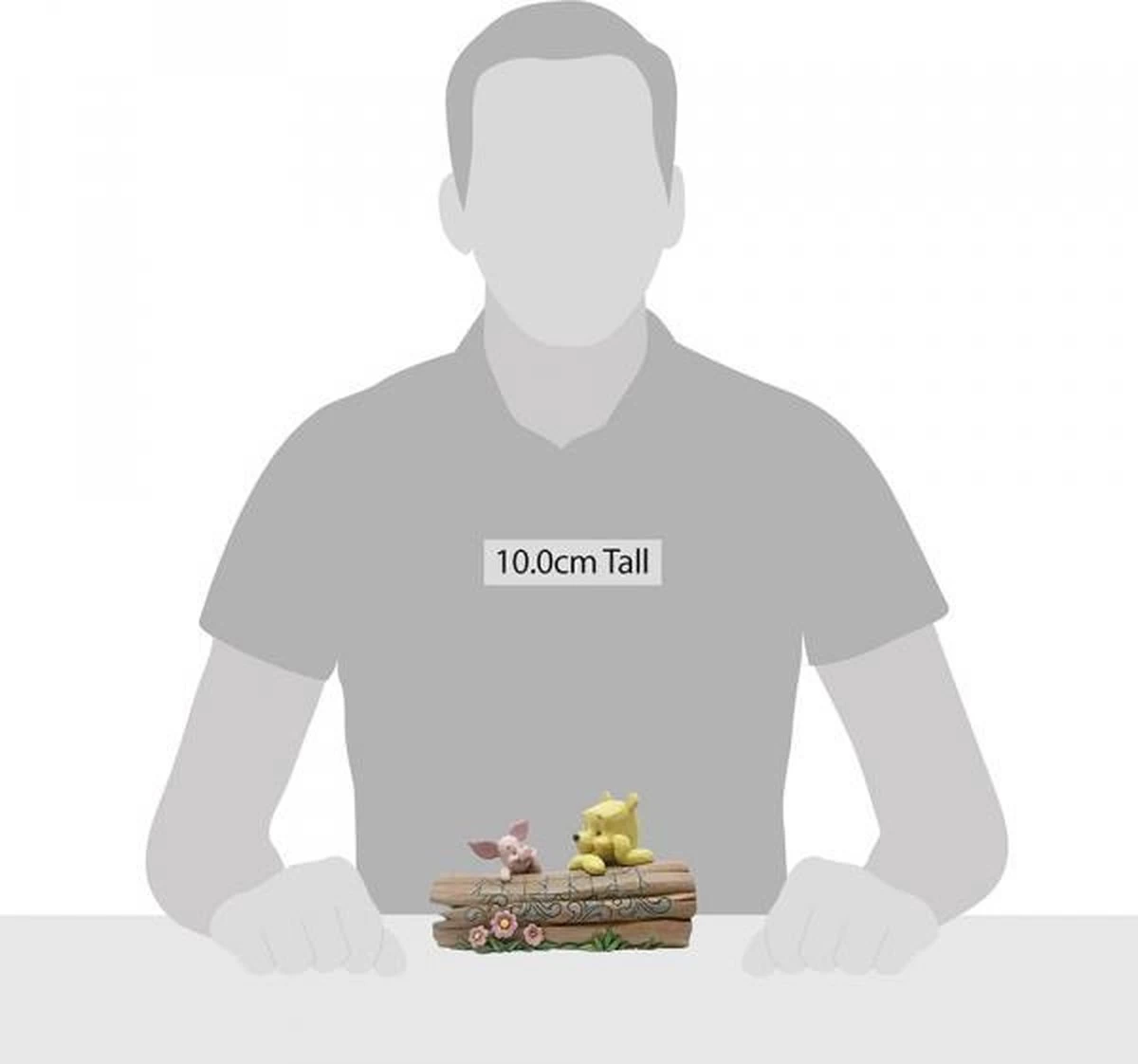 Disney Beeldje - Traditions Collectie - Winnie Pooh & Piglet On A Log (op Een Boomstam) 2 Disney Beeldje - Traditions Collectie - Winnie Pooh & Piglet On A Log (op Een Boomstam) - Afbeelding 2