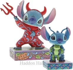 Stitch Set Van 2 "Strange Life-forms" & "Devilish Delight" Jim Shore Disney Traditions