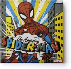 Disney - Canvas Set Van 3 - Marvel Spiderman - Retro - 3x 30x30cm -Mode Verkoop 1200x1170