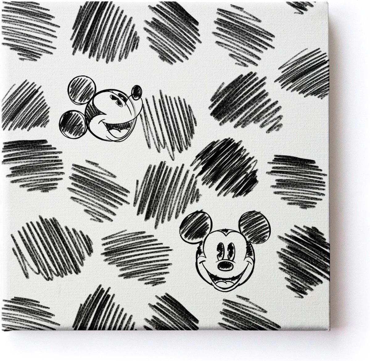Disney - Canvas Set Van 3 - Mickey Mouse Sketch - 3x 30x30cm 3 Disney - Canvas Set Van 3 - Mickey Mouse Sketch - 3x 30x30cm - Afbeelding 3