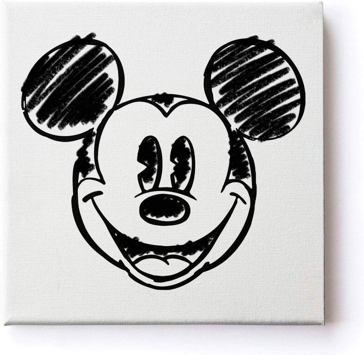 Disney - Canvas Set Van 3 - Mickey Mouse Sketch - 3x 30x30cm 4 Disney - Canvas Set Van 3 - Mickey Mouse Sketch - 3x 30x30cm - Afbeelding 4