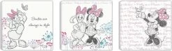 Disney - Canvas Set Van 3 - Minnie & Katrien - 3x 30x30 Cm