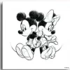 Disney - Canvas Set Van 3 - Mickey & Minnie - 3x 30x30 Cm