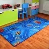 Disney Cars 77 Speelkleed - Officieel Gelicentieerd - 95x133 Cm - World Of Cars - Blauw - Vloerkleed - Speeltapijt