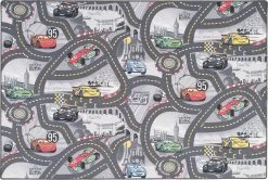 Disney Cars 97 Speelkleed - Officieel Gelicentieerd - 95x133 Cm - World Of Cars II- Grijs - Vloerkleed - Speeltapijt -Mode Verkoop 1200x806