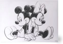 Disney - Mickey Minnie Canvas Sitting - 70x50 Cm -Mode Verkoop 1200x834 2