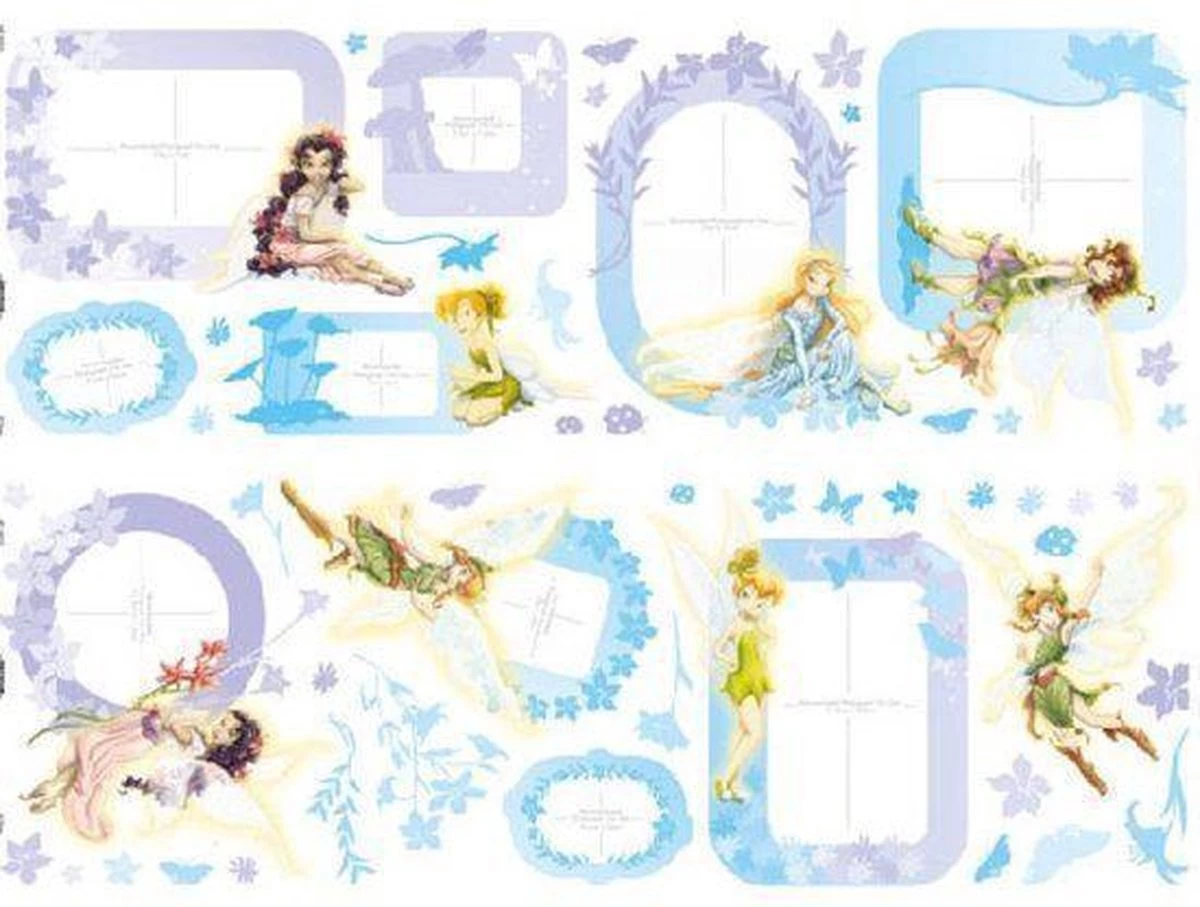 Muurstickers Disney Fairies Fotolijstjes 1 Muurstickers Disney Fairies Fotolijstjes
