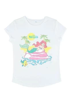 Disney The Little Mermaid Beachy Ariel - T-Shirt Print - White -Mode Verkoop 135e516d018c48a59c6f5c1510f8f1d5