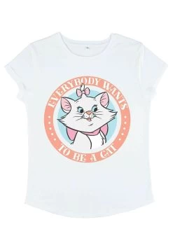 Disney The Aristocats Finish Fights - T-Shirt Print - White -Mode Verkoop 135eb283f1fa414eac8a601c0f30c4f5