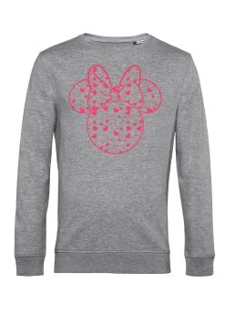 Disney Classic Mickey Minnie Hearts Fill - Sweater - Heather Grey -Mode Verkoop 1552fb978f314cc9af15b02297042c18