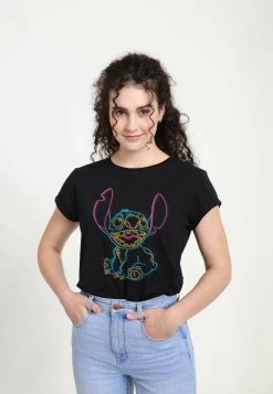 Disney Lilo & Stitch Neon Stitch - T-Shirt Print - Black 8 Disney Lilo & Stitch Neon Stitch - T-Shirt Print - Black -Mode Verkoop 171bec6382874be78e08e260f4fb6258
