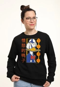 Disney Classic Mickey Angry Duck - Sweater - Black -Mode Verkoop 1880f7f959bf4319aede48494224c3f4
