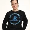 Disney LiloStitch No Idea - Sweater - Black