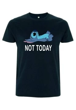 Disney Lilo & Stitch Not Today Unisex - T-Shirt Print - Navy Blue