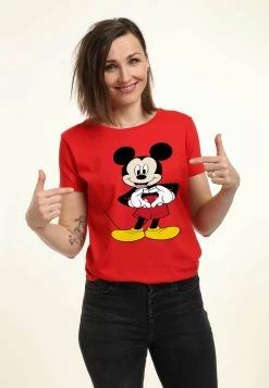 Disney Classic Mickey Mickey Love - T-Shirt Print - Red -Mode Verkoop 22ab14376abf43fc9a1578004ef8bce0