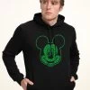 Disney Classic Mickey Micky Shamrocks - Hoodie - Black