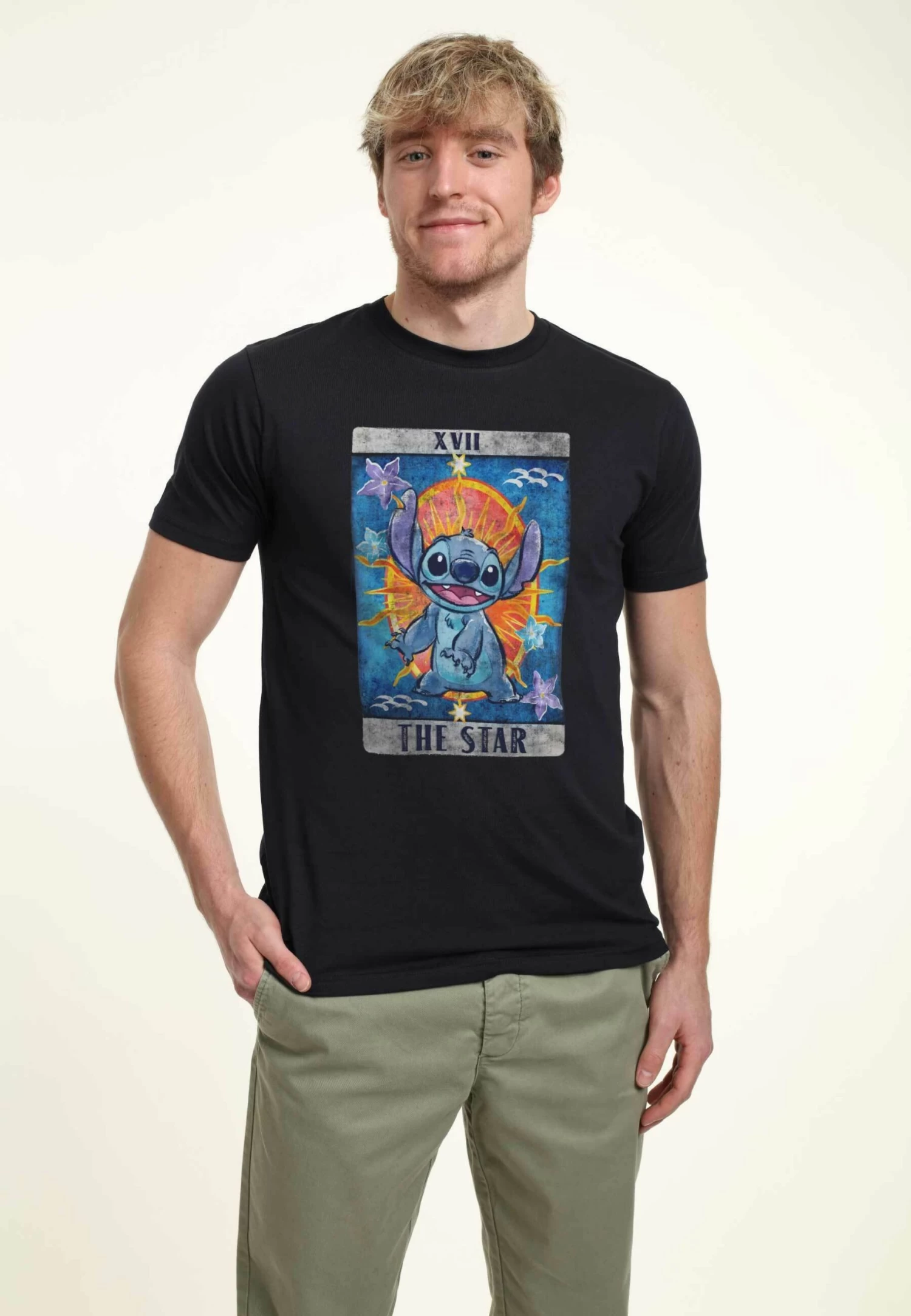 Disney Lilo & Stitch Tarot - T-Shirt Print - Navy Blue 4 Disney Lilo & Stitch Tarot - T-Shirt Print - Navy Blue - Afbeelding 4
