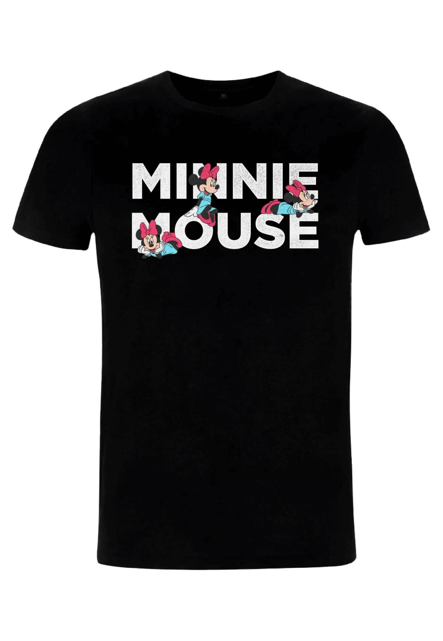 Disney Mickey Classic Minnie Stack - T-Shirt Print - Black 1 Disney Mickey Classic Minnie Stack - T-Shirt Print - Black