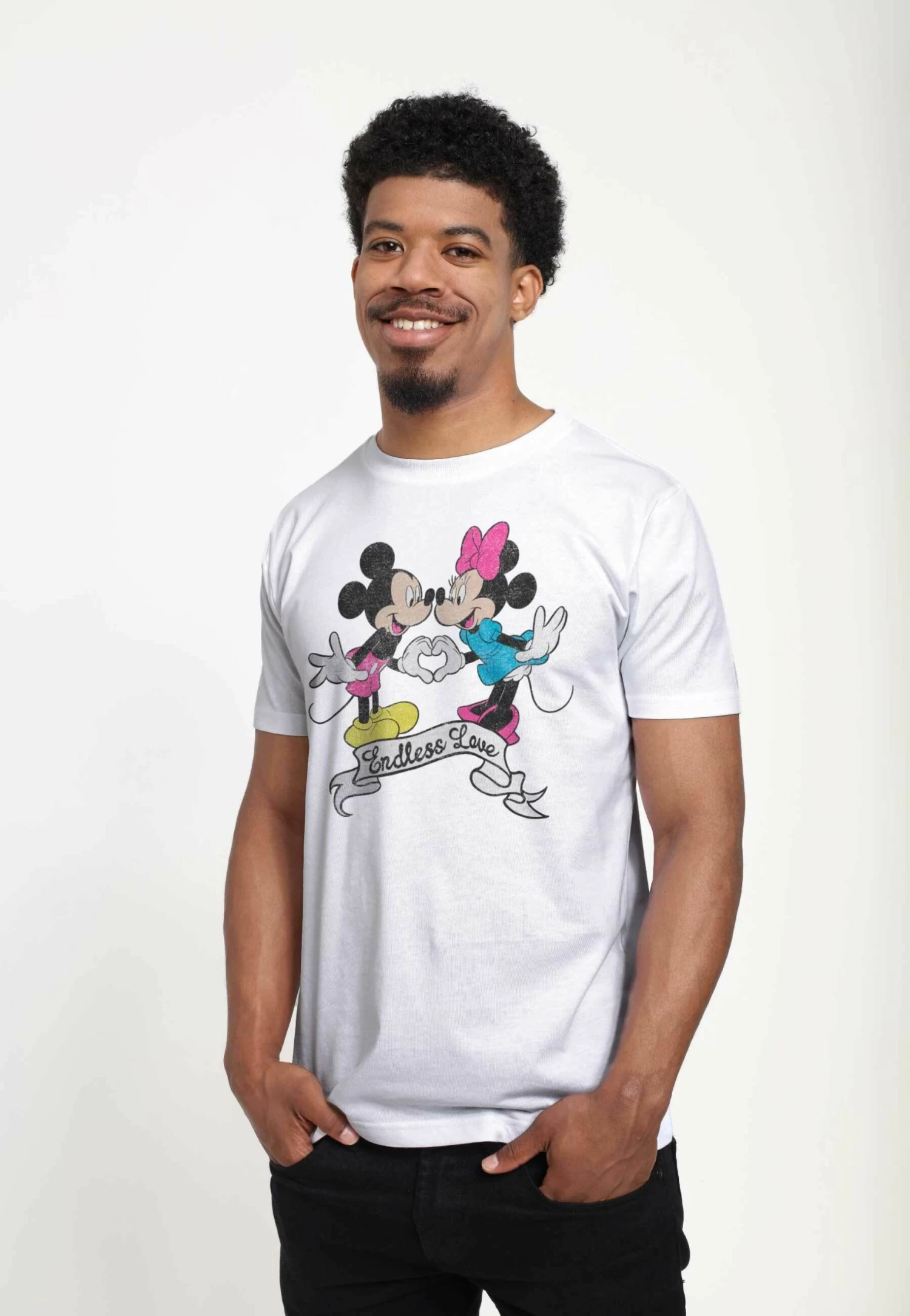 Disney Mickey Classic Endless Love Unisex - T-Shirt Print - White 4 Disney Mickey Classic Endless Love Unisex - T-Shirt Print - White - Afbeelding 4