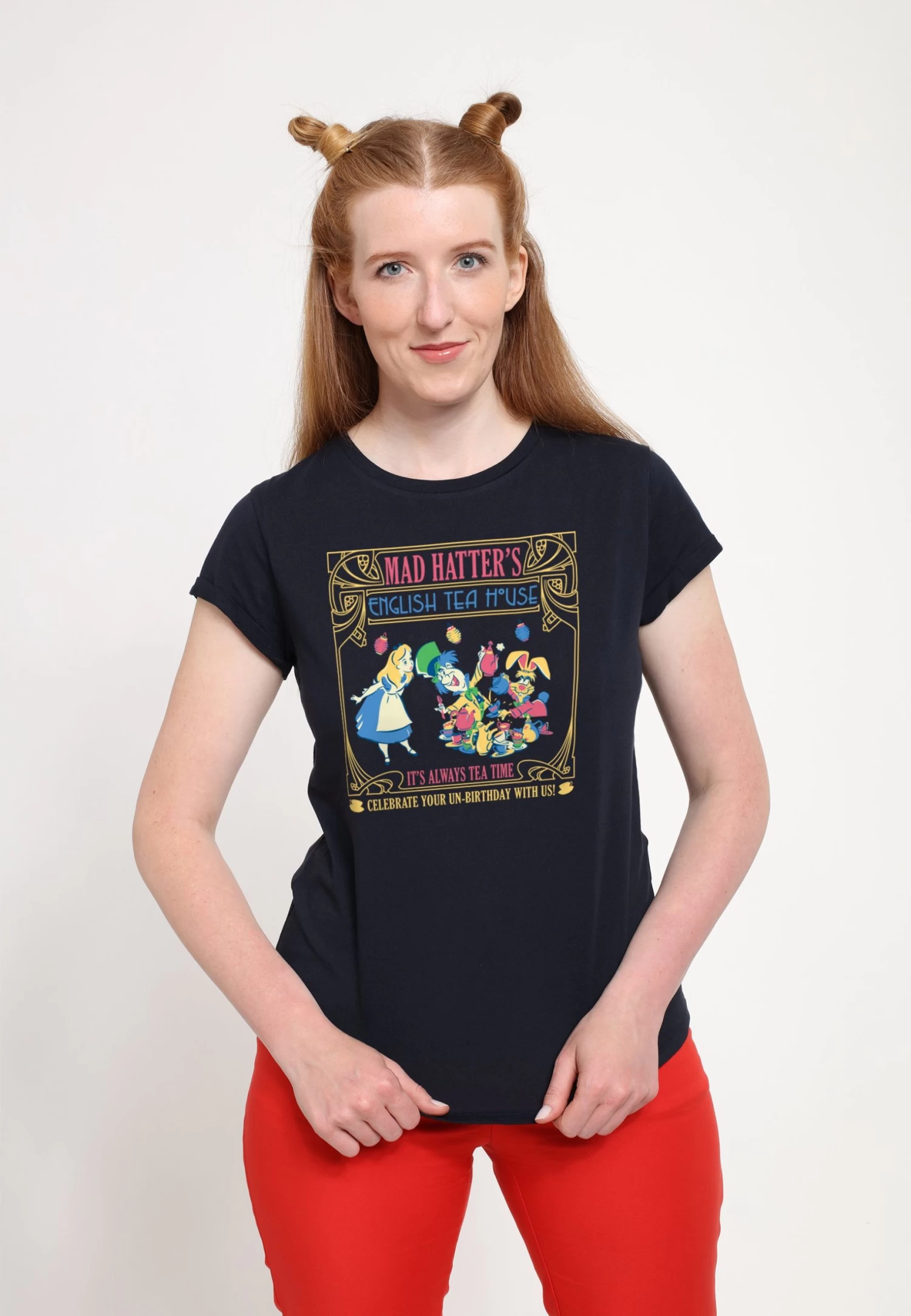 Disney Alice In Wonderland Dis Mad Hatter Tea - Dsax03Jmsc - T-Shirt Print - Navy Blue 4 Disney Alice In Wonderland Dis Mad Hatter Tea - Dsax03Jmsc - T-Shirt Print - Navy Blue - Afbeelding 4