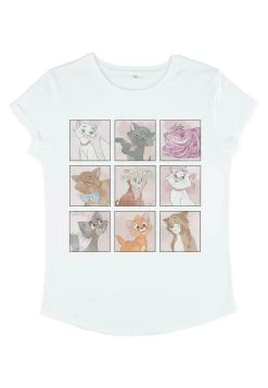 Mickey And Friends Disney Kitties - T-Shirt Print - White -Mode Verkoop 2598e63fef8848de8433c9b8c75dd956