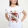 Disney Alice In Wonderland Queen Of Hearts - T-Shirt Print - White
