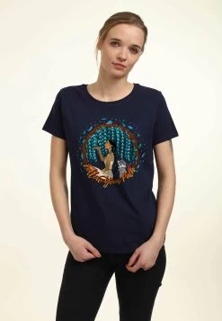 Disney Pocahontas Pocahontas And Meeko - T-Shirt Print - Navy Blue -Mode Verkoop 293d0875ef074ba7a84d52f6bfff13f5