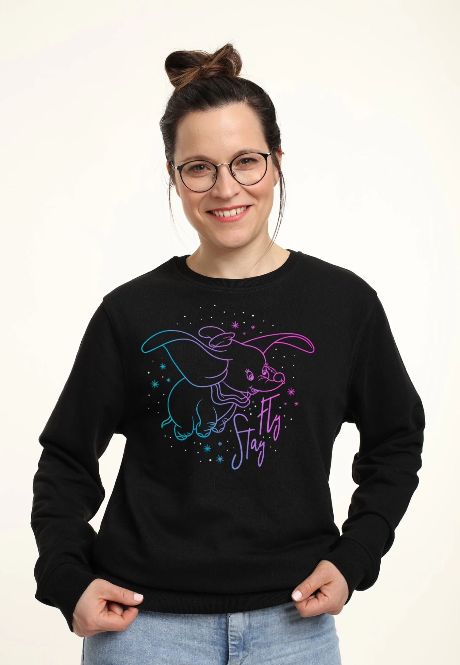 Disney Stay Fly Dumbo - Sweater - Black 1 Disney Stay Fly Dumbo - Sweater - Black