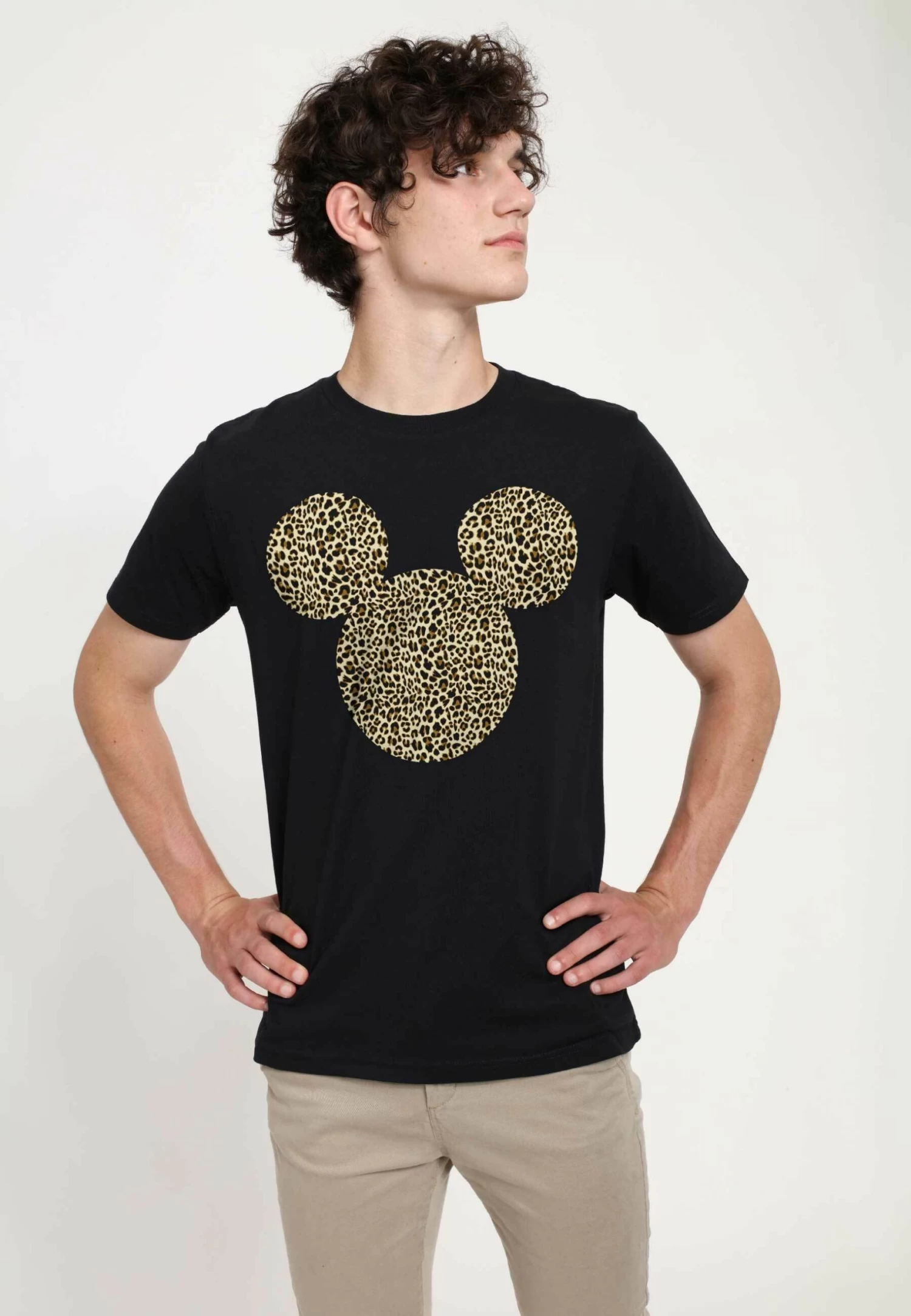 Disney Mickey Classic Animal Ears Unisex - T-Shirt Print - Black 3 Disney Mickey Classic Animal Ears Unisex - T-Shirt Print - Black - Afbeelding 3